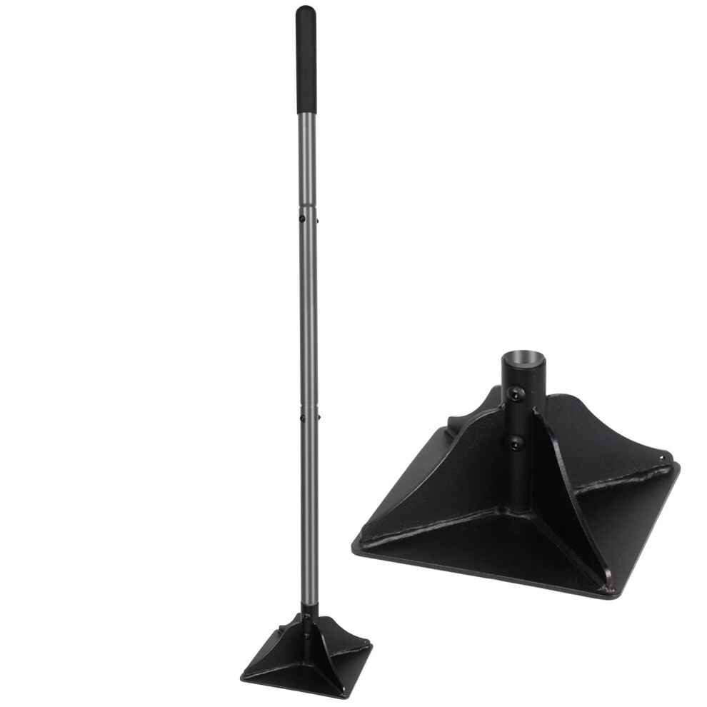 Photos - Other Hand Tools Walensee Steel Tamper with 122 cm Handle 20x20cm Garden Rubber Grip for Laborsav