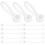 100St Hangtag Wit Plastic Eenvoudig Te Bevestigen Kledinglabels 1