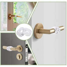 Doorstop - Silicone - Transparent - 10 pieces - Wall protection - Noise reduction