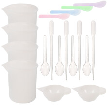 1Set Transparante Siliconen Mengbekers Voor Resin Sieraden En DIY