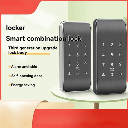 Wireless Access Control Digital Keypad Phone/RFID/Card Password Cabinet Lock for Lockers Conventional-Silver 2