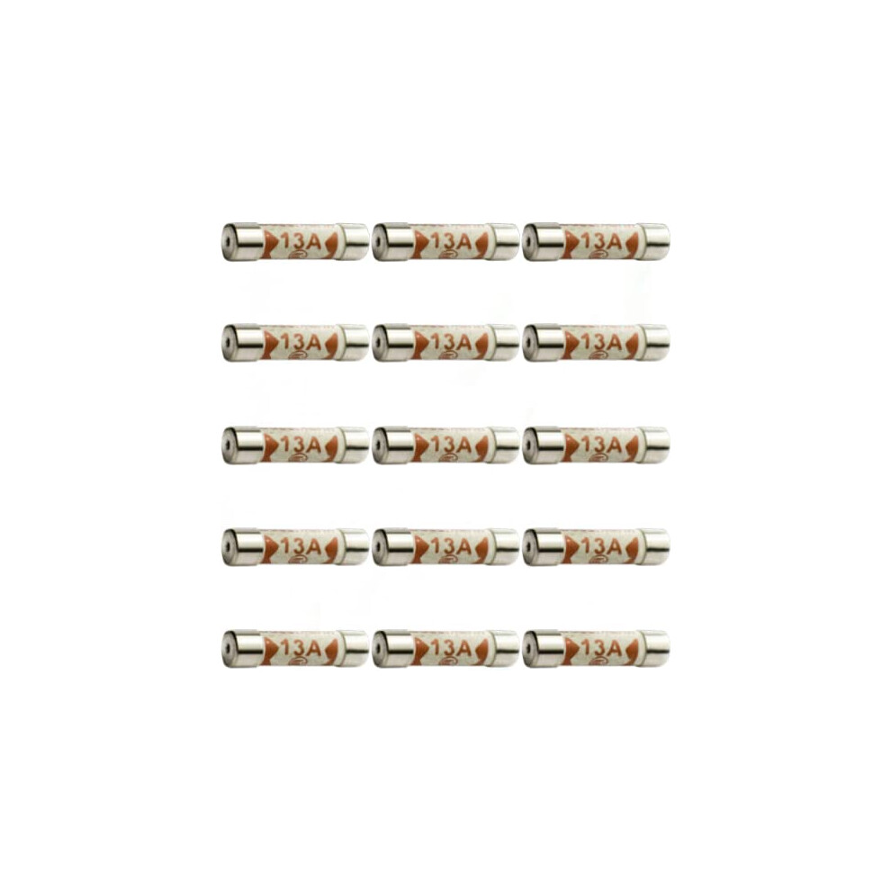 Photos - Other Electrical Equipment 15 x 13A Fuses UK, BS1362 Household Ceramic 13 Amp Fuses Pack of 15pcs for UK