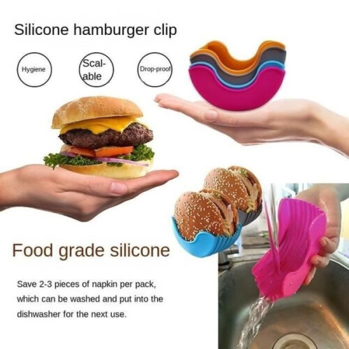 Teller - Tablett Teller - Tablett orange --Silikon Hamburgerständer Küchenzubehör Utensilien 2