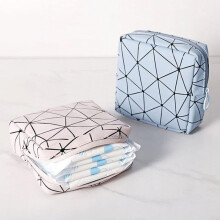 Set van 4 opbergtasjes voor maandverband, draagbare tasjes voor menstruatiecups, klein make-uptasje, menstruatietasjes