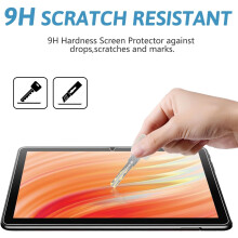 GOZOPO [2 Pack Screen Protector for Amazon Fire HD 10 (13th generation, 2023 release), 9H Scratch-Resistant Tempered Glass for Fire HD 10 (2023/2021)