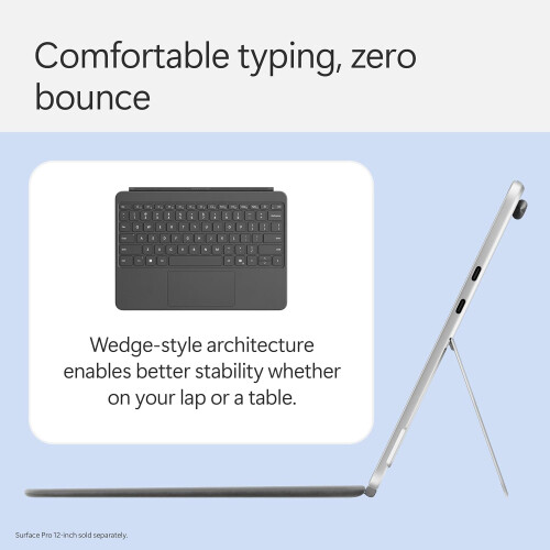 Microsoft Microsoft Surface Pro 12-inch Keyboard with Slim Pen | Compatible with Surface Pro Copilot + | Slate 1