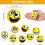 Stress Ball - 12 Emoji Faces - 6 cm - Polyurethane - Unisex - Gift 2