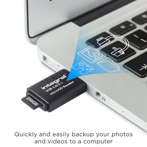 Integral Micro SD Card Reader, USB 3.1 USB 3.0, for micro SD, microSDHC, microSDXC Memory Cards, USB3.0 Memory Card Adapter 1