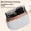 Mini pettine ricaricabile per capelli lisci, bianco X 4