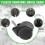 50mm Office Chair Roller Castor Wheels - Set of 5 - Black 4