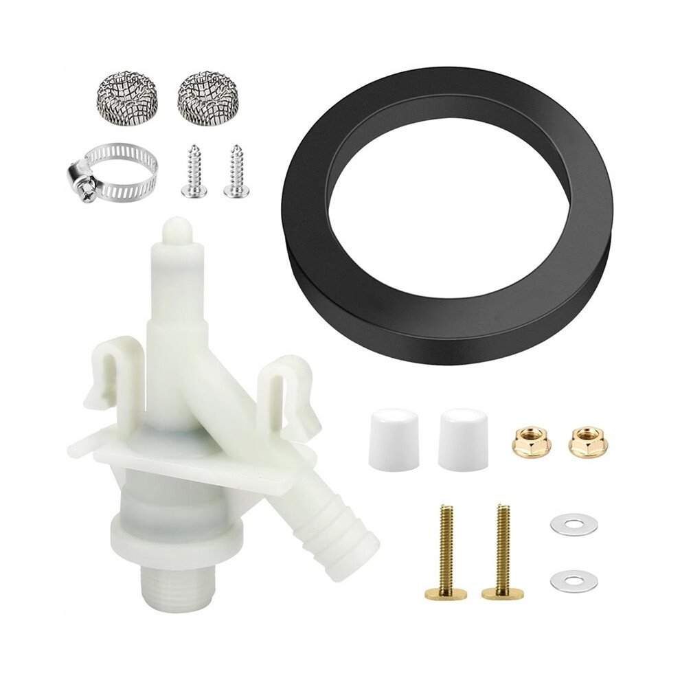 385311641 Rv Toilet Water Valve With 385311652 Seal For 300 301 310 320 And Sealand Toilet, Rv Toilet Parts 4712027011339