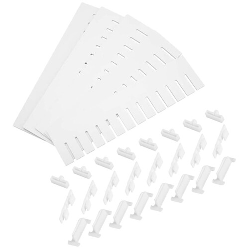 1Set Multifunctionele Plastic Verstelbare Ladeverdeler Wit PP