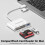 KiWiBiRD CF Card Reader Compact Flash Card Reader USB C, Type C to SD Micro SD for Memory Camera Cards, Compatible with iPhone 17 16 Plus Pro Max Mac 4