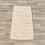 Small Indian Handloom Cotton Rug - Cream 3