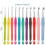 Crochet Hook Needle Set - 41 Pieces - Ergonomic - Sizes from 2 to 8 mm - Assorted Colors 4