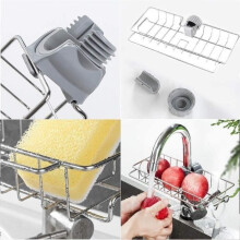 Faucet Sponge Holder - Stainless Steel - Rustproof - Durable - No Drilling Required
