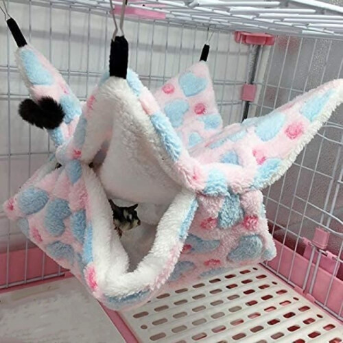 Cage hammock - Not specified - 34 x 34 cm - Pink - Lined - For rodents 2