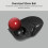 ELECOM HUGE Trackball Mouse, 2.4GHz Wireless, Finger Control, 8-Button Function, Palm Rest Attached, 52mm Smooth Red Ball, Windows11, MacOS 5