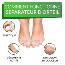 Toe Separators - Silicone - 3 Pairs - Hallux Valgus Corrector - Relaxation
