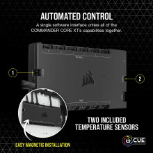 Corsair iCUE COMMANDER CORE XT, Digital Fan Speed and RGB Lighting Controller (Control up to Six PWM Case Fans and 264 RGB LEDs, Zero RPM Mode, Tempe