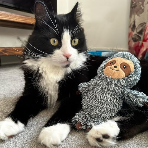 Ancol Samson Sloth Larger Cat Kicking and Batting Toy 1