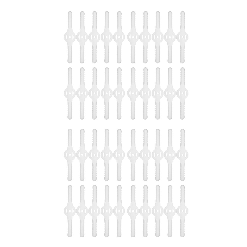 40Pcs Plastic Grass Trimmer Blades Lawn Mower Trimmer Accessories Lawn Mower Blade Cordless Trimmer Garden Tool 4711578667460