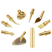 10-Teiliges Set mit Lötspitzen für Lötkolben mit Messinggewinde M2-M8 und Wärmeeinsätzen für 3D-Drucker Aus Kunststoff