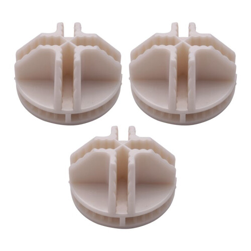 60 Pcs Grid- Connector Abs Connectors for Wire Square Storage Shelving (White)