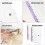 2 Pack A6 Soft PVC 6 Rings Binder, Clear Budget Binder, Refillable Planner Binder, Ring Binder Cover with Snap Button 2