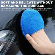 Car Polishing Sponge, 8-Piece Microfiber Hand Polishing Sponge, Wax Applicator Pad for Waxes