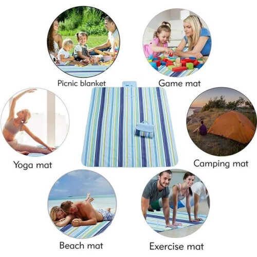 Picnic Blanket - KAKOO - 200x200cm - Waterproof - Foldable - Washable 2