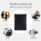 A4 PU Padfolio File Folder Portfolio Business Document Holder Metal Clipboard Pad Document Organizer Holder, B 10