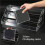 3 Tier Clear Acrylic CD Holder Cascading CD Storage Rack 8