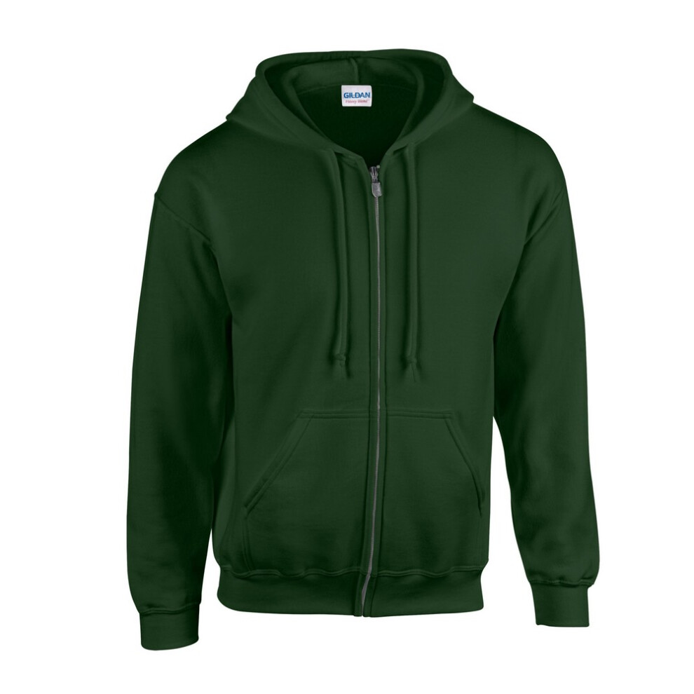 Gildan (Xl, Forest ) Mens Heavy Blend Full Zip Hoodie Green