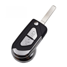 Schlüsselgehäuse kompatibel mit Citroen DS3 2009-2012, mit 2-Tasten-Fernbedienung und Phonelico-Klingen