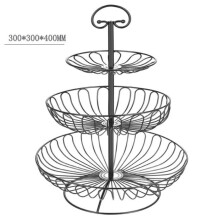 Metal fruit stand, biscuit stand, tiered basket, black fruit and vegetable basket, birthday/wedding cake stand, macarons