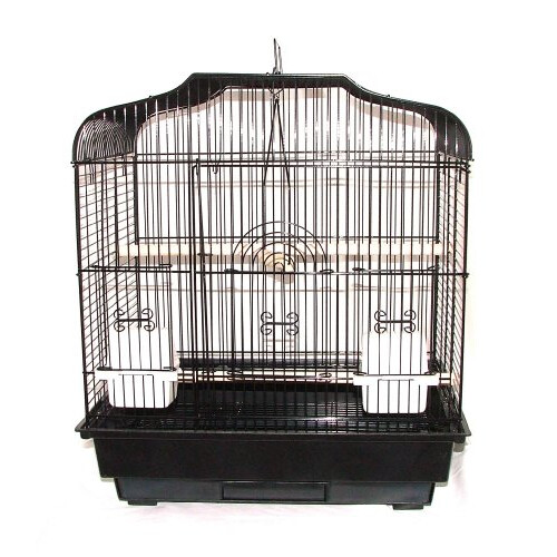 BIRD CAGE BLACK LAZAIZA BUDGIE CANARY 1