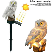 Solar outdoor garden lights, owl lawn lamp, waterproof LED solar lamp, garden decoration LED lights