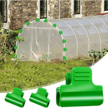 Pack of 48 clips for greenhouse tubes 19 to 20 mm in diameter - ANNEFLY - Green