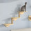 Cat Hammock Climbing Frame, Ladder Climbing Frame, Small Solid Wood Cat Climbing Frame,Two-Layer 3
