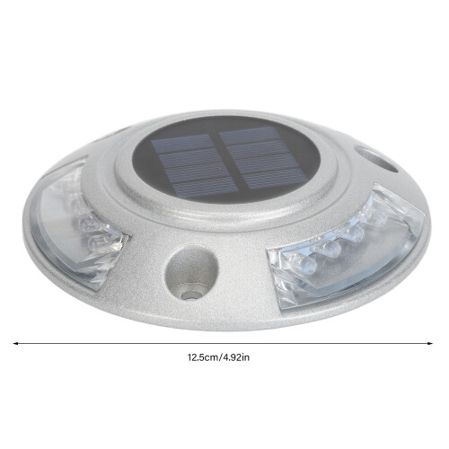 6V 1.8W Solar Road Stud Light, rot, Ø12.5cm, 800mAh 1