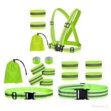 Reflective vest, reflective cycling strips, adjustable safety vests, high belt straps Type 1