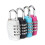 4 x Security Locks + 4 x Luggage Tags - Combination Travel Security Lock for Suitcase and Luggage, Bag Code Lock 1