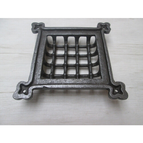 6" Gothic Medieval Grille Cover Antique Iron 2