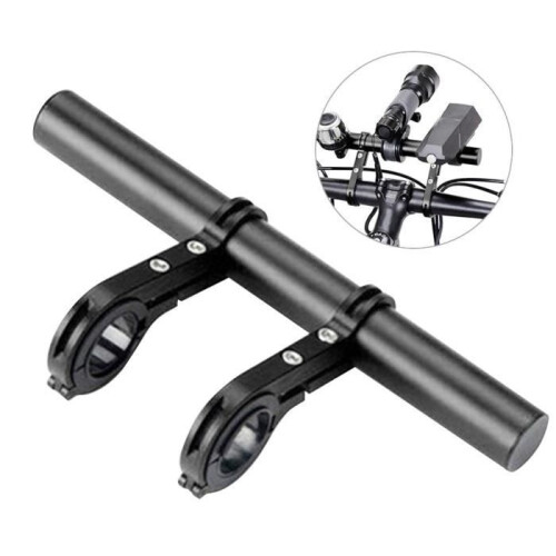 Multifunctional Bicycle Handlebar Extension Frame (Black, Double Support (20m)) - JIA 1