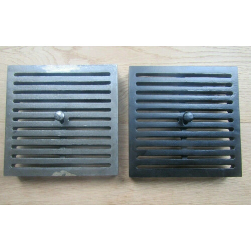 9" x 9'' Sliding Air Vent Brick Black 1