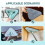 Multifunctional Mop, 360 Rotatable and Adjustable Cleaning Mop, Wet and Dry Triangle, 4