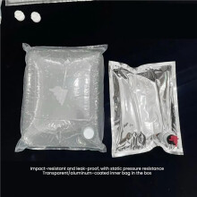 10PCS Beer Preservation Packaging Bag Red Wine Aluminum Foil Mould Proof Storage Bag Beverage Transportation Valve Tap