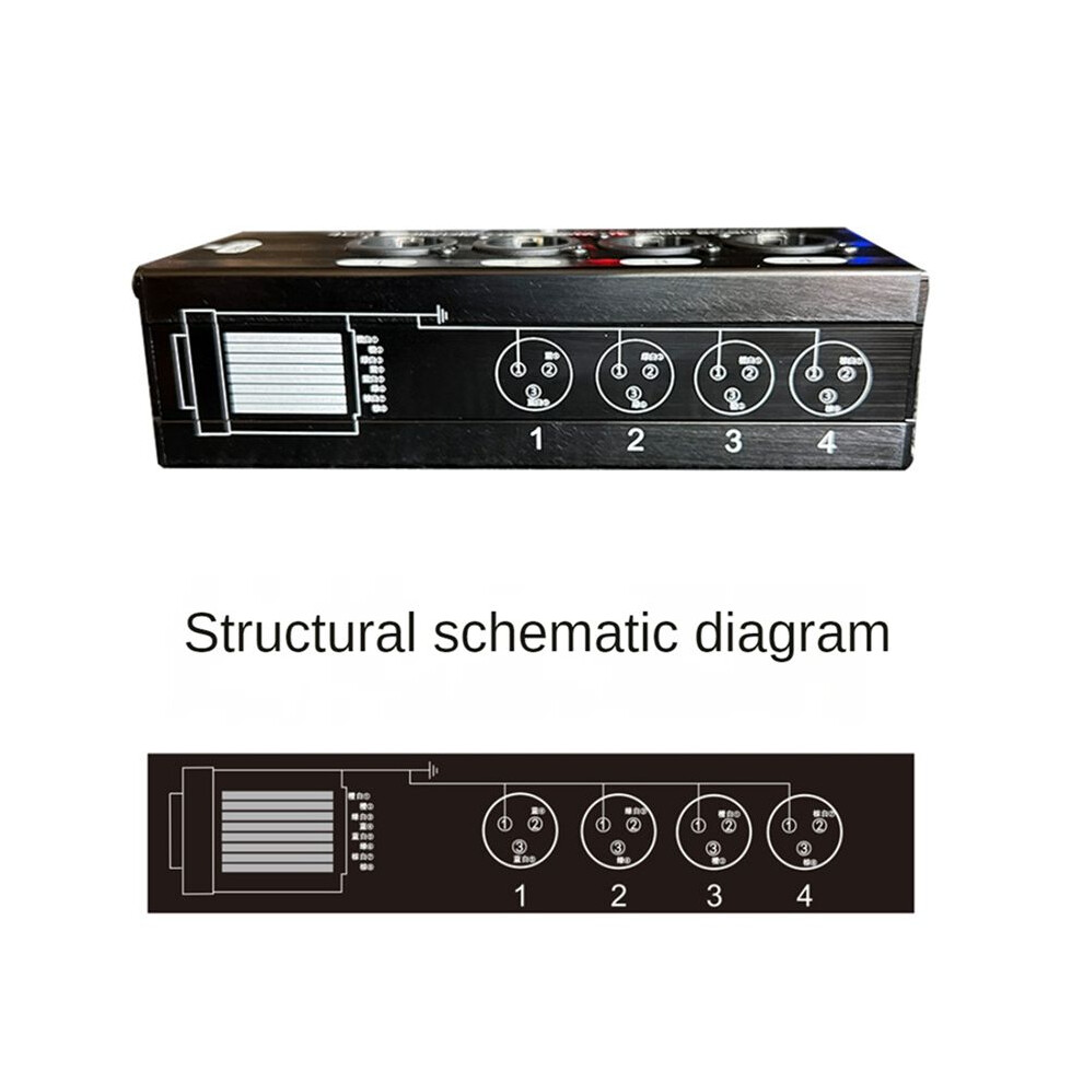 8Pc 4-Channel 3-Pin Xlr Audio And Dmx Over Network Cable Extender, Dmx512 Network Signal Extender Female 6032797471934