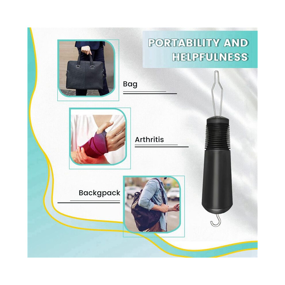4Pcs Button Helper Tool with Non-Slip Grips to Help with Shirts, Coats, Button Hook Aids for the Elderly and Arthritic